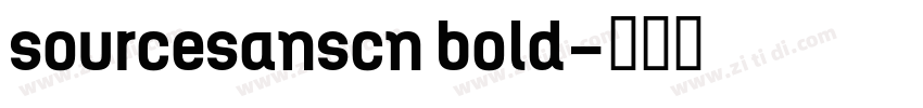 sourcesanscn bold字体转换